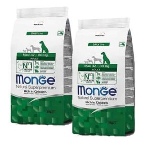 דיל 2 יח' מונג' גורים גזע גדול ענק  12 ק"ג MONGE ללא כפל מבצעים וקופונים*