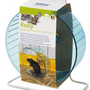 גלגל ריצה ענק למכרסמים + מעמד סביק רולי ג'אינט קוטר 27.5 ס"מ