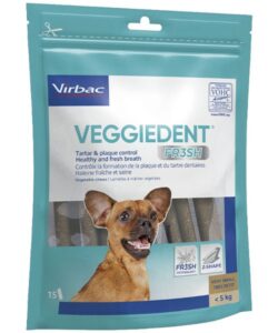 VeggieDent FR3SH – וירבק חטיף דנטלי צמחוני לכלב זעיר 114 גר'