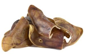 אוזן חזיר מיובשת לכלב